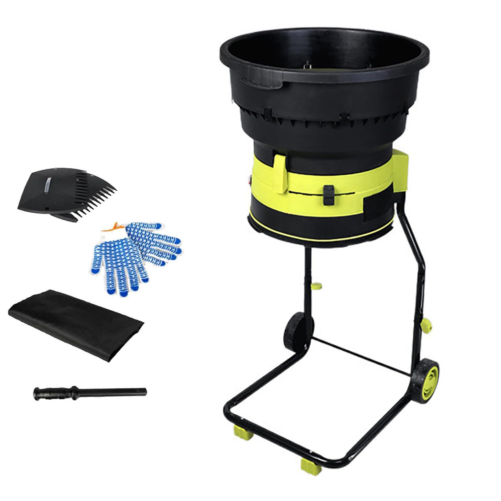 Trituratore Elettrico per Foglie, 2500W 8000RPM Biotrituratore Elettrico Giardino, Tritafoglie da Giardino con Razza 17:1