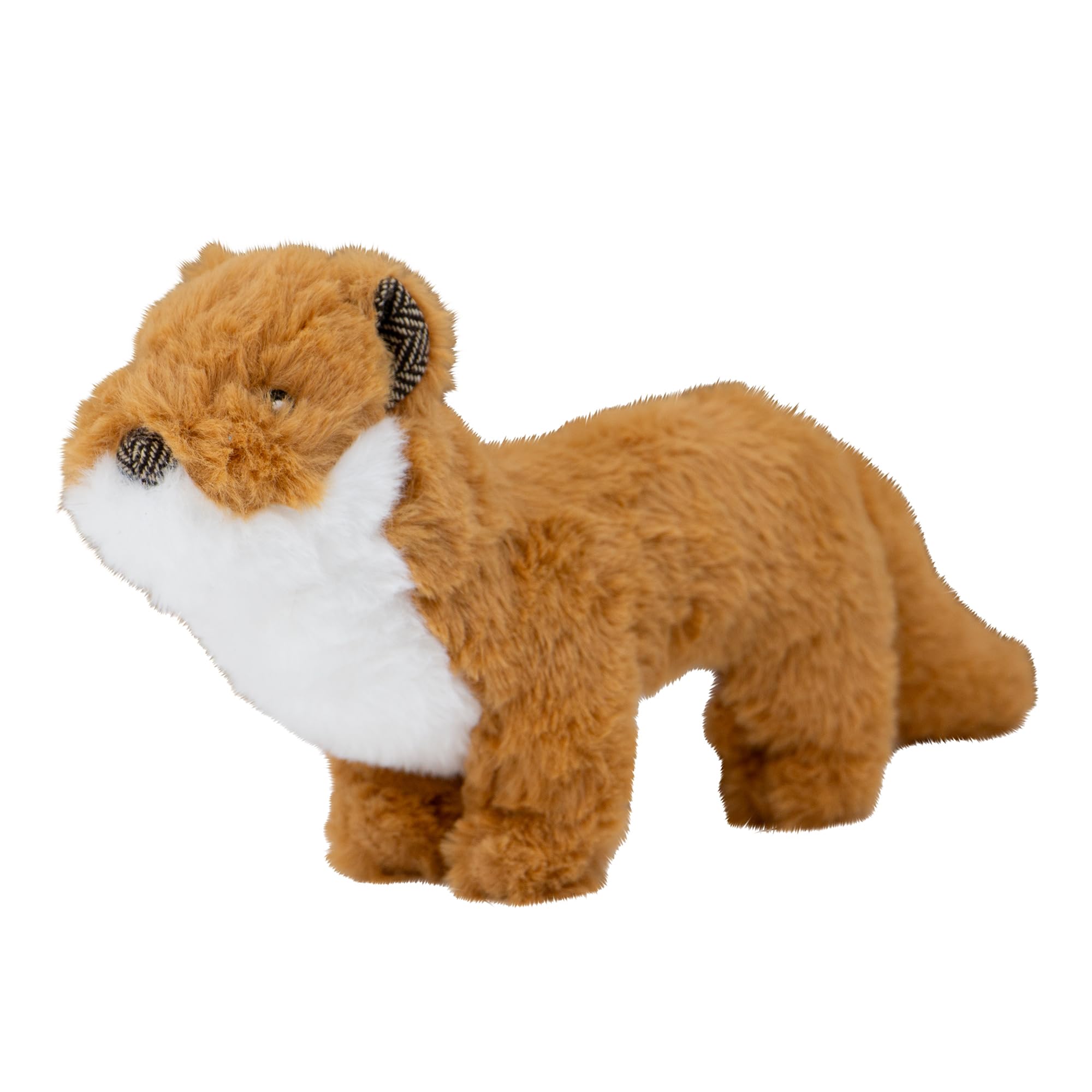 Ancol Heritage Walter Weasel Midi Dog Toy 33cm - Squeaking Plush Cuddly Toy with Multi Texture Design - Comfort Toy for Gentle Play