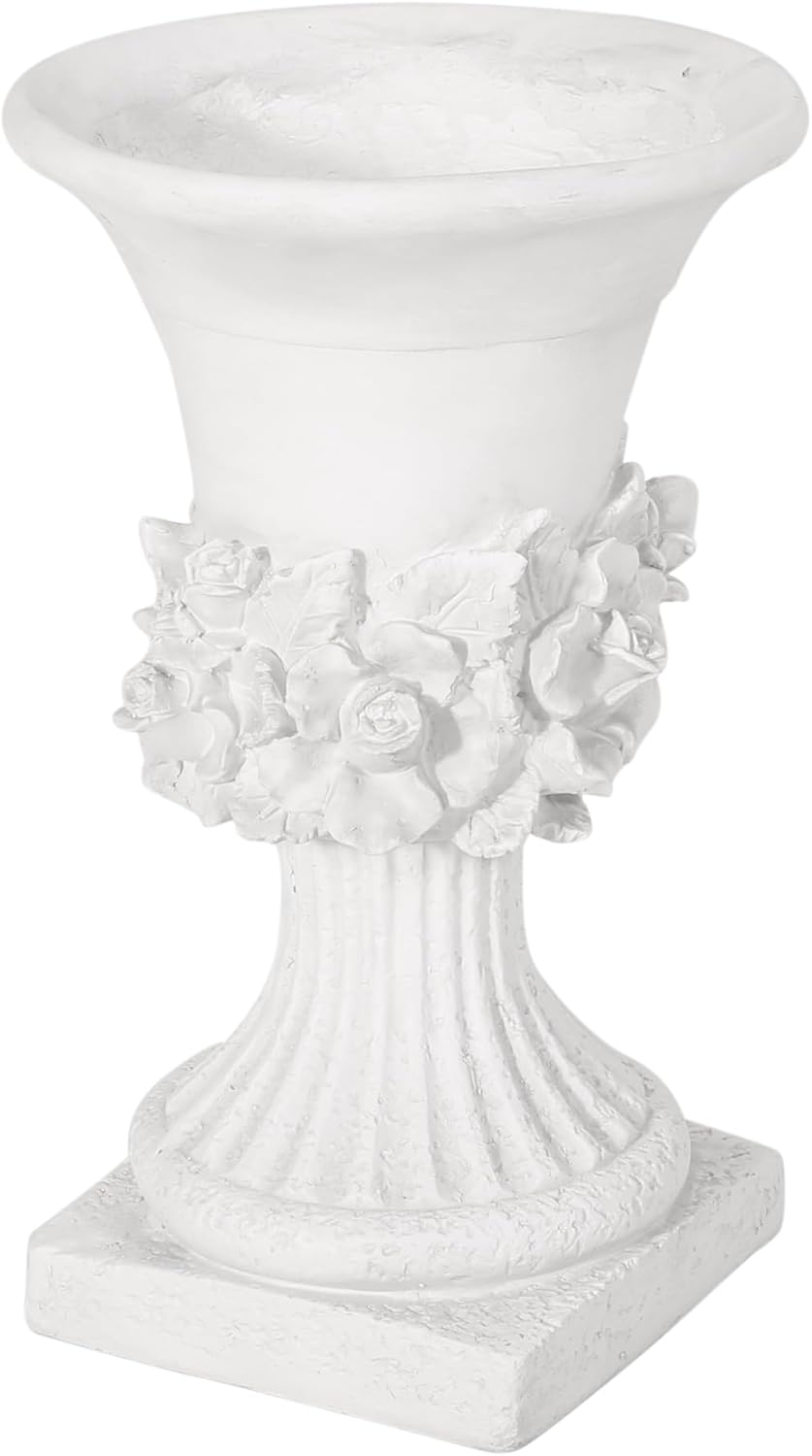 Garden Urn Planter,Lightweight Concrete,Height Variation,No Assembly Required,Decorative