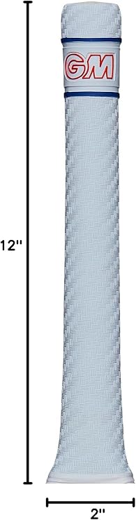 Gunn & Moore GM Cricket Bat Grip | Fuze | Premium Rubber | Suitable for Virtually All Bats | Full Size - 12 Inches | 1 or 12 Pack