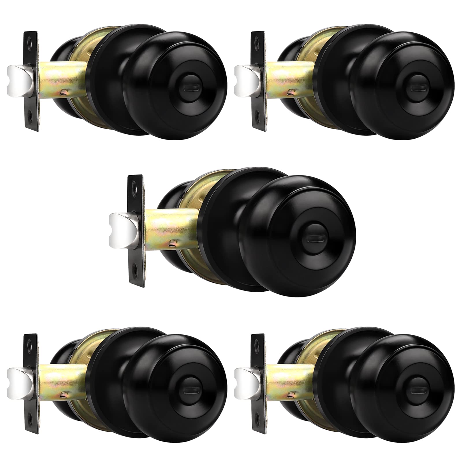 Probrico Black Door Knobs - Privacy Locking Knobs -1 Probrico Black Door Knobs - Privacy Locking Knobs -1