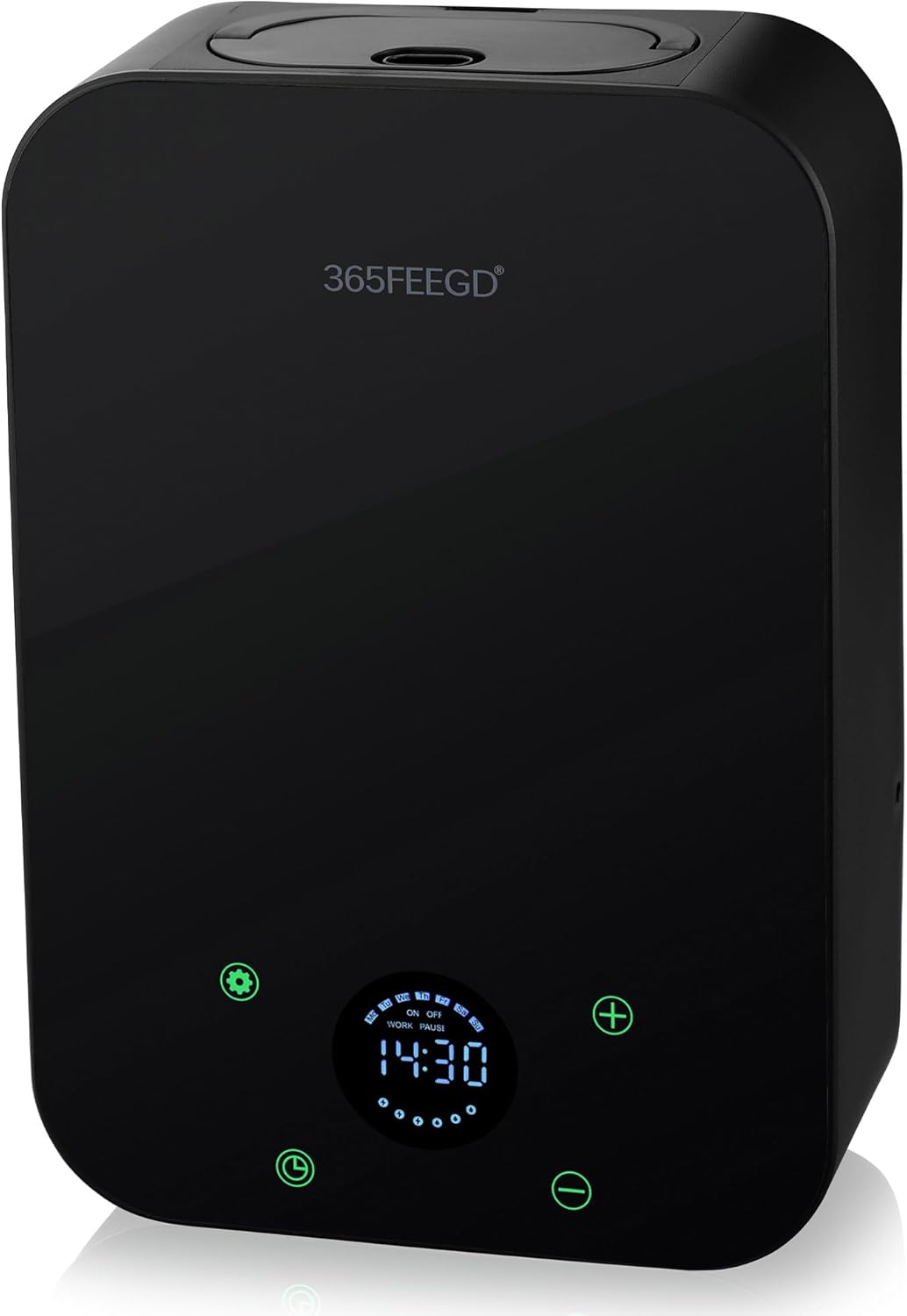 Waterless Essential Oil Diffuser, 150ml Home Smart Portable Bluetooth Diffuser, Battery/Power Powered, Up to 1800 Sq.Ft. (Black)