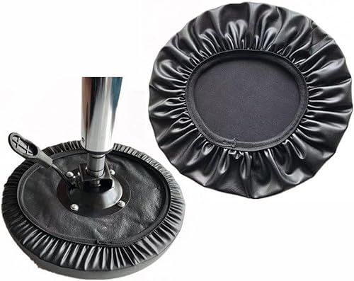 Miniatura 4 de Fundas redondas de cuero para taburetes de bar, impermeables, de repuesto, antideslizantes, protegen el reposapiés, fundas de poliuretano para un