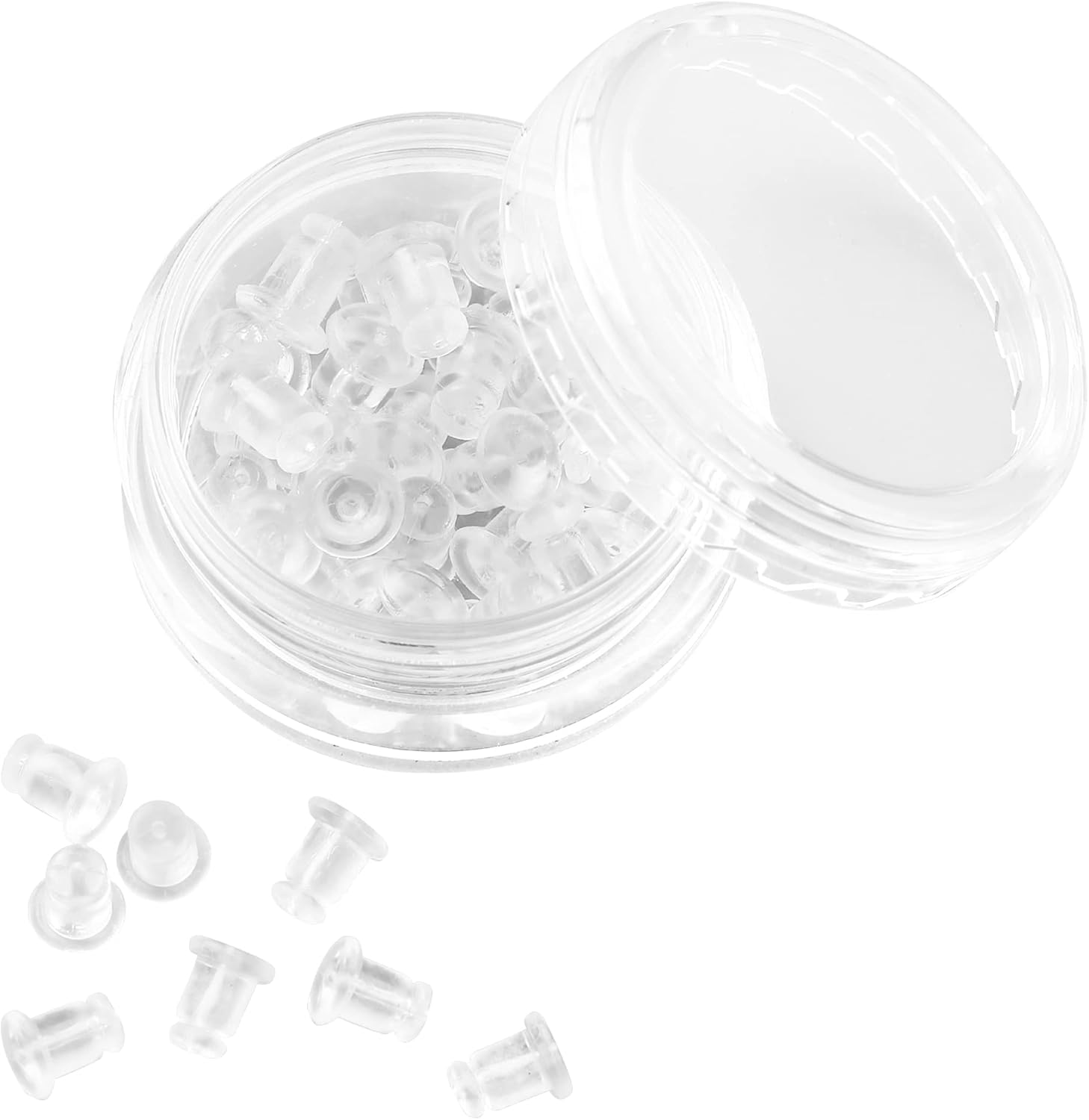 Rubber Earring Backs Soft Clear Earring Backings for Studs