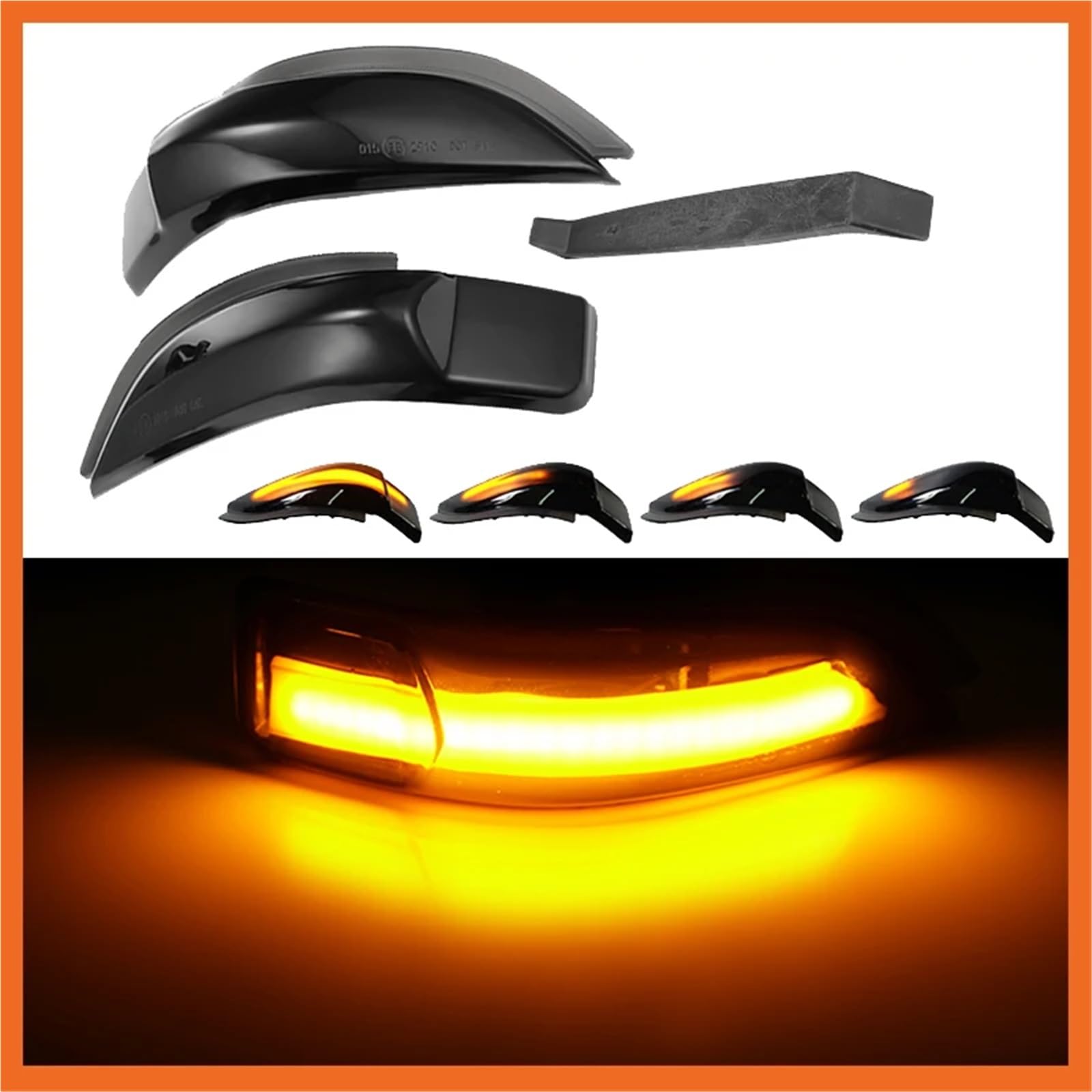 LED Intermitentes Laterales Luz LED Dinámica Espejo Retrovisor Coche Indicador Señal Giro para Toyota para Corolla para Yaris XP130 para Auris E180 para Camry para Prius