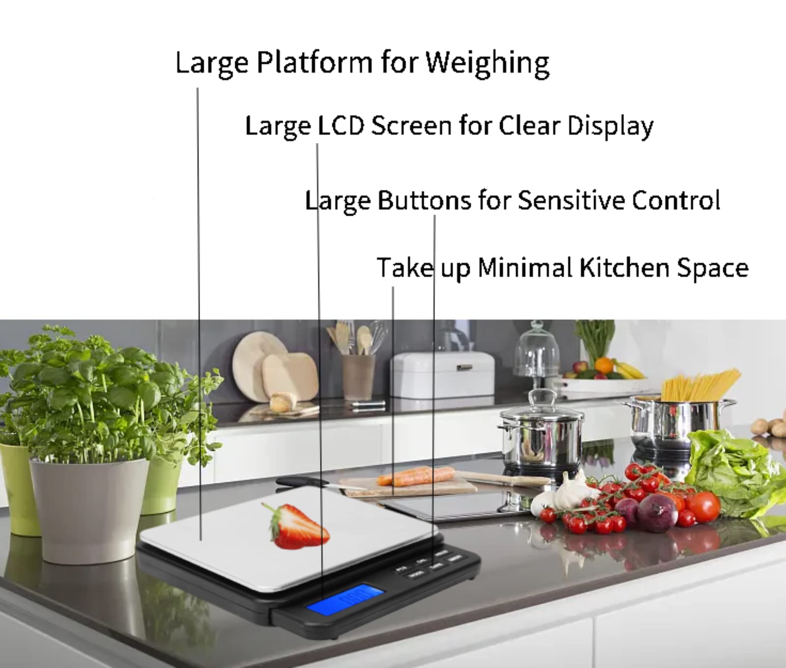 Weighing Scale 1000g/0.01g High Digital Mini Scale,Kitchen Scale Electric Scale,for Kitchens, Laboratories,etc(Black)