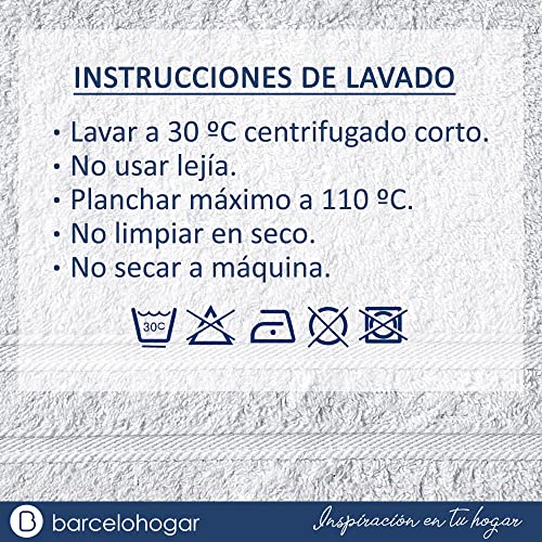 Albornoz con capucha de algodón transpirable gris grande Barceló XXL 6