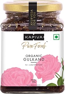 Kapiva Organic Gulkand 300gms (Rose Petal Jam) | 100% Natural | Sun-Cooked Damask Roses