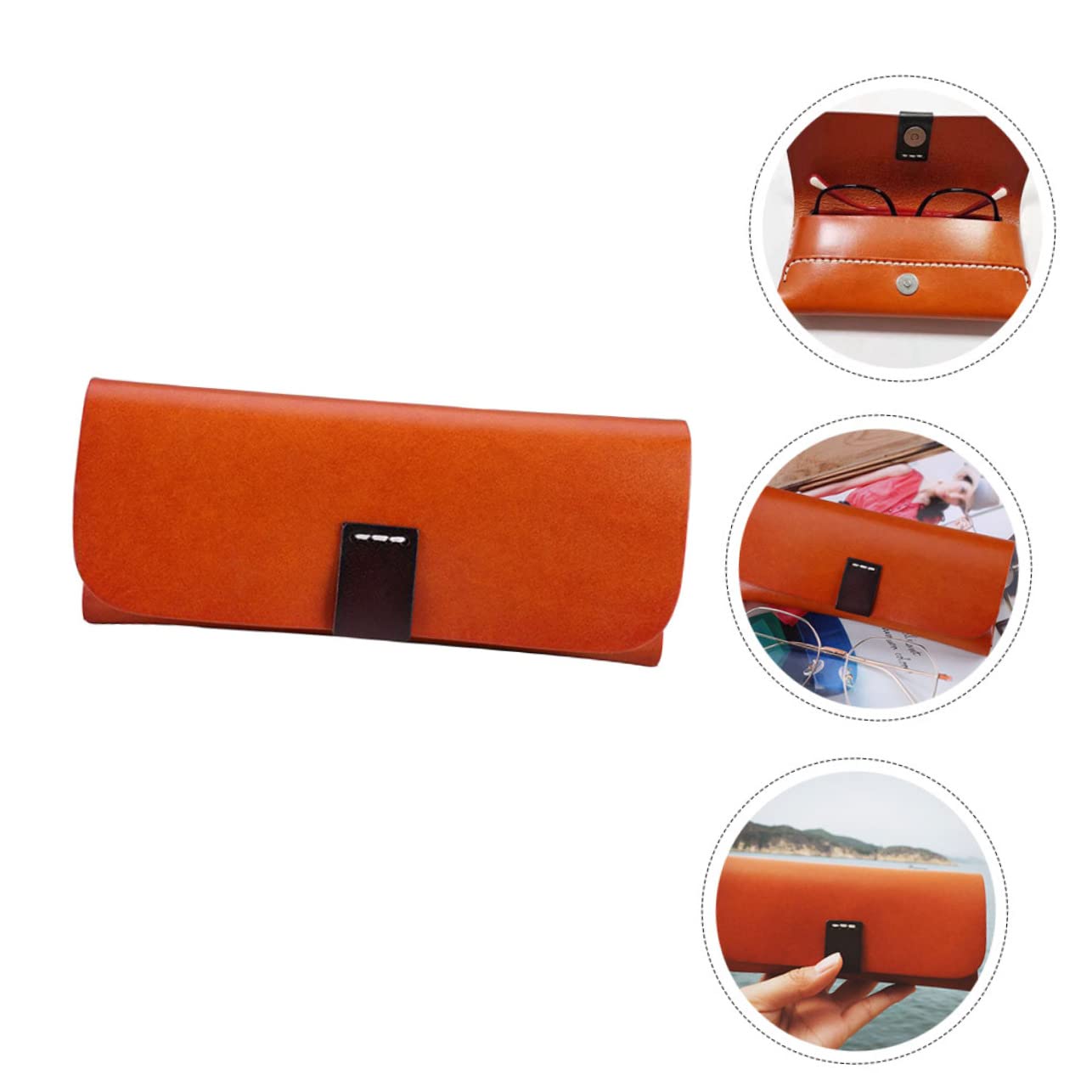 Holibanna 1pezzi Custodia Pelle Vintage Astuccio Organizer Per Da Sole Protezione Contro Graffi e Polvere Design Elegante e Funzionale Per Amanti Degli