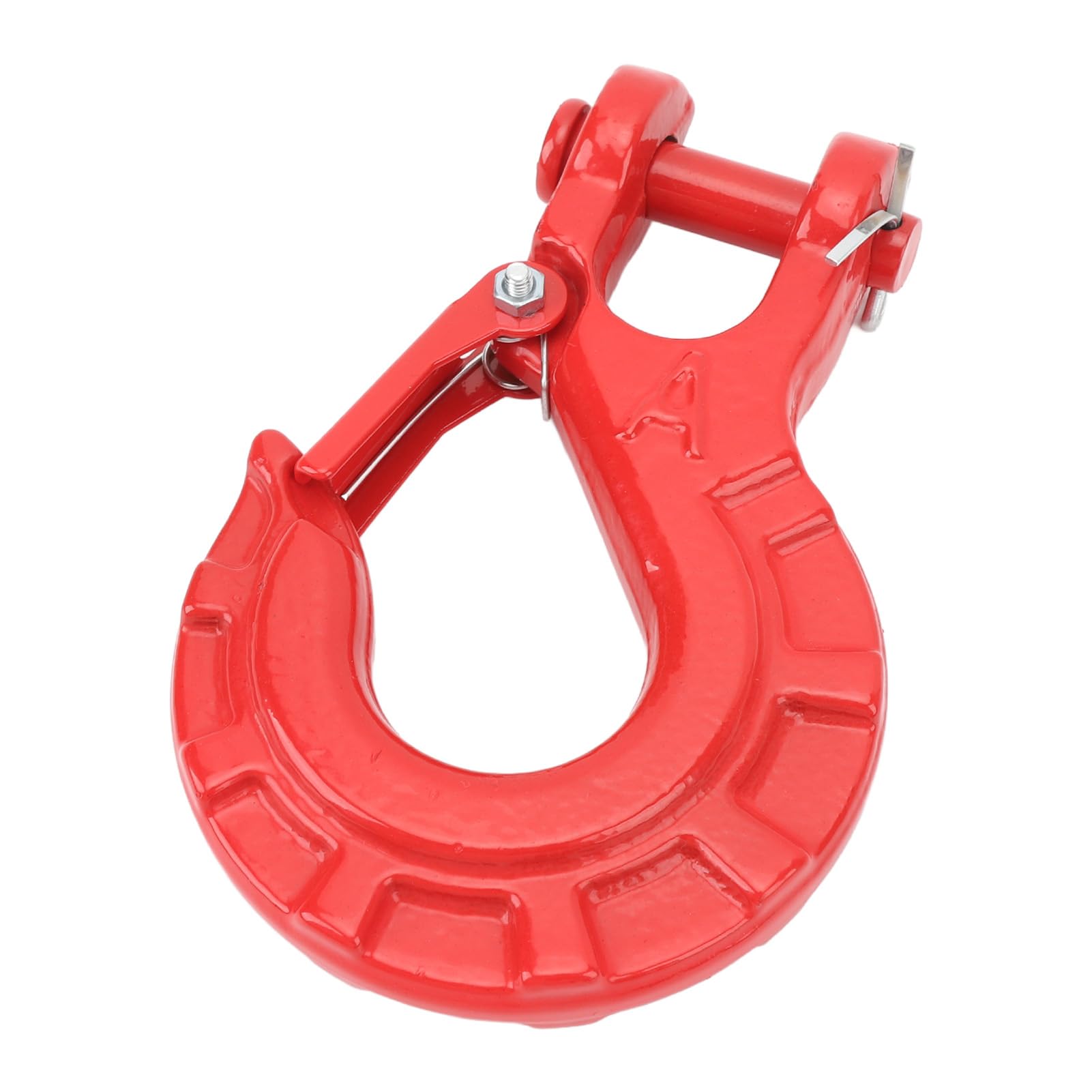Eujgoov Crochet de Remorque en Acier allié 15T, Crochet de Treuil Robuste pour Remorque de Camion, Connexion Sécurisée (Rouge)