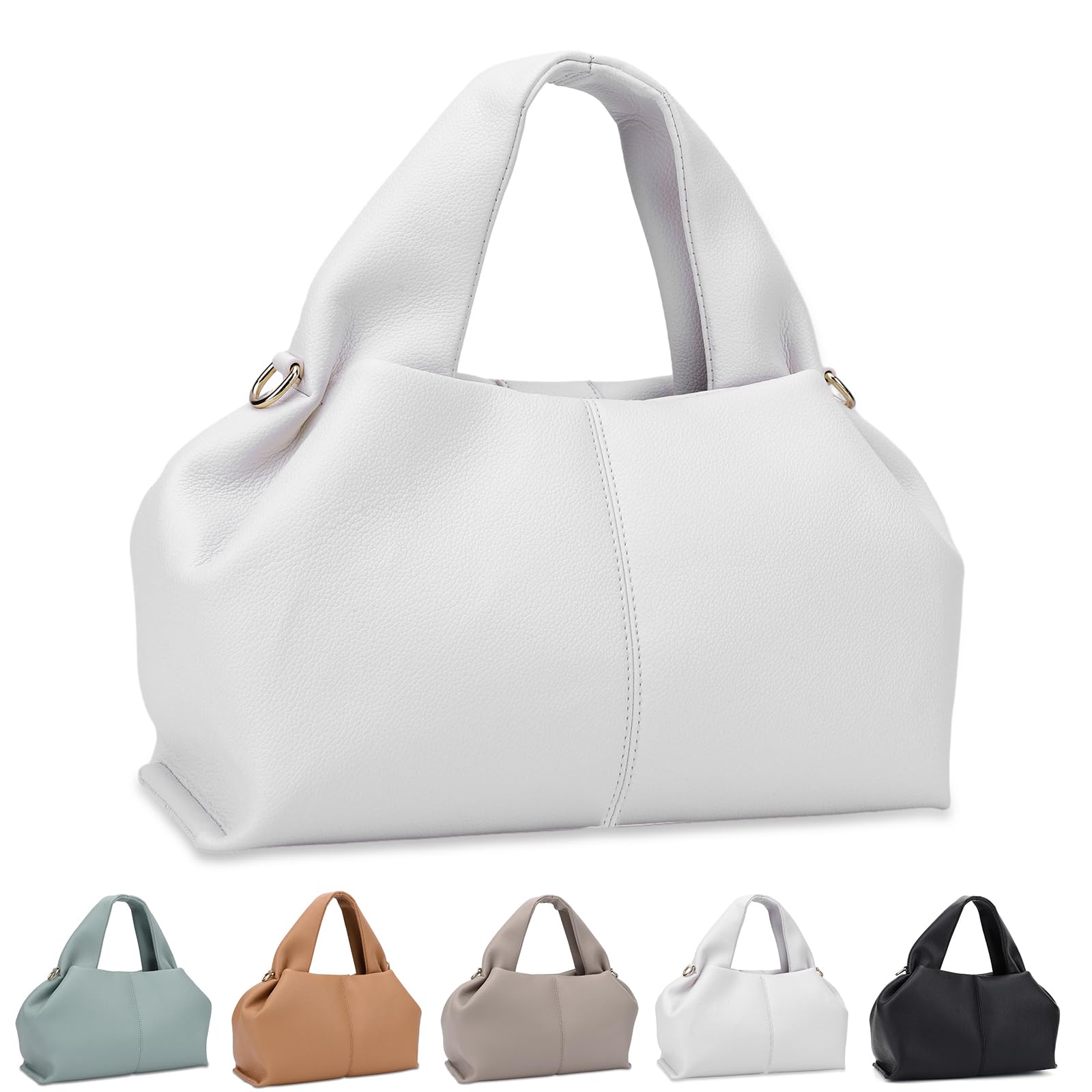 Aktudy 2024 new multifunctional cloud portable shoulder bag dumpling clutch bag wallet detachable shoulder strap hobo bag