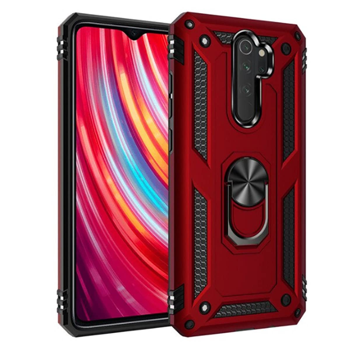 Zore Xioami ile uyumlu Redmi Note 8 Pro Kılıf Vega Kapak Kırmızı