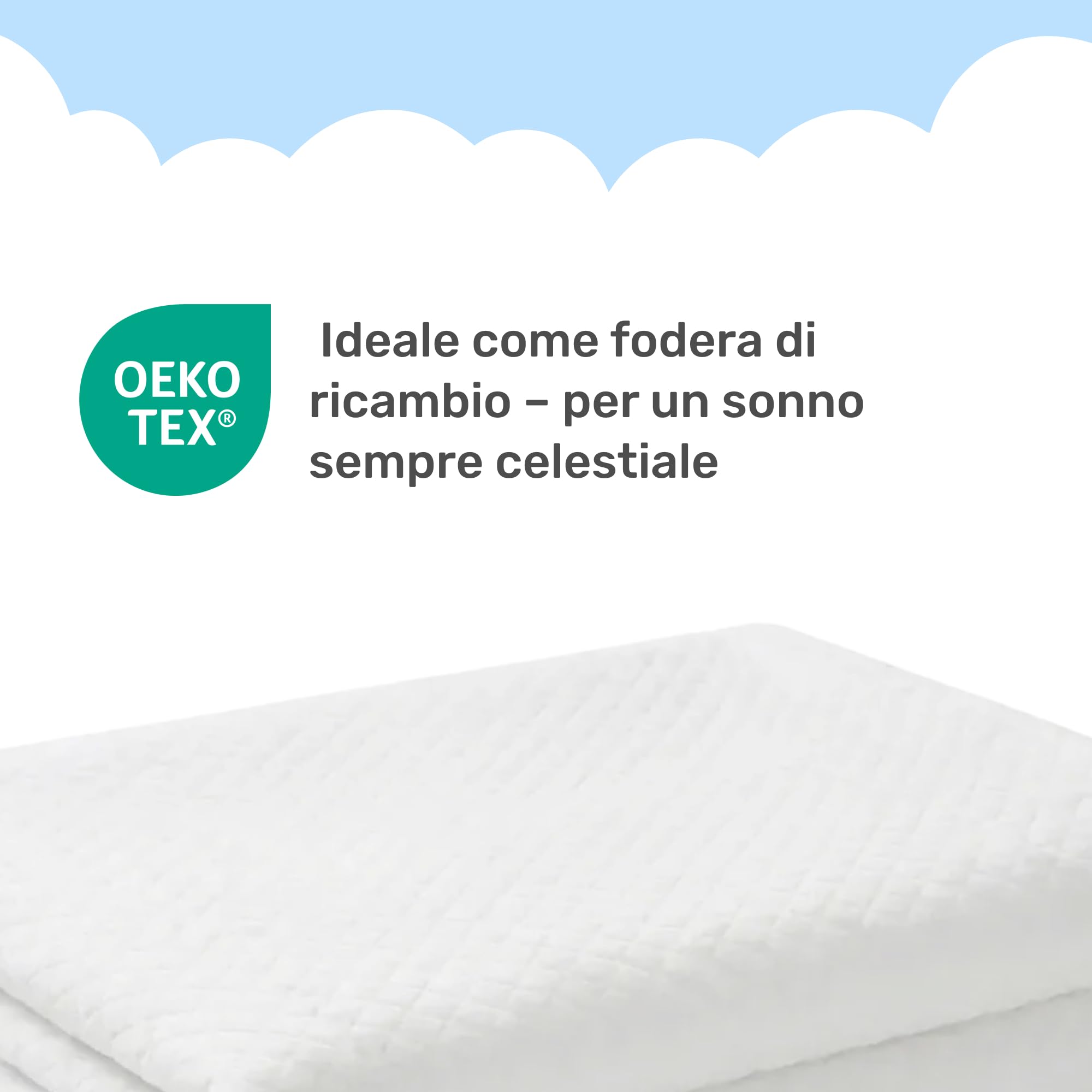Dailydream Rivestimento per topper, 120 x 200 x 5 cm, lavabile, antiscivolo e traspirante, rivestimento per topper 60% poliestere, 40% viscosa, certificato Oeko-TEX