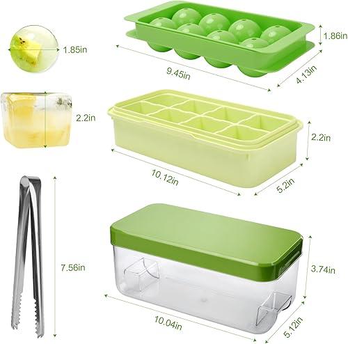 Miniatura 6 de Molde cuadrado para cubitos de hielo para whisky, fácil liberación con diseño de prensa, 16 hielos, 2 pulgadas, cubitos de hielo de whisky, bandejas