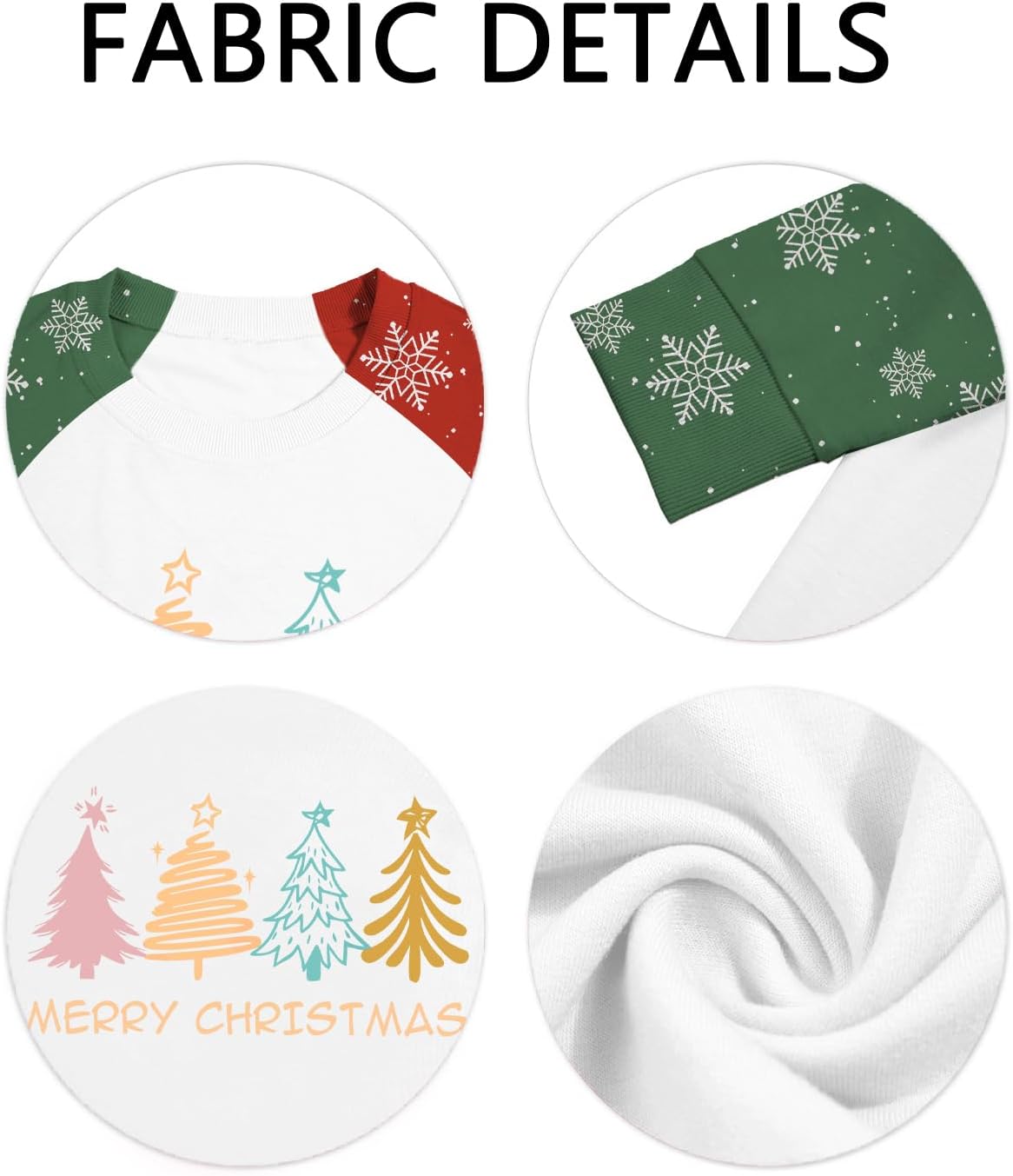 Christmas Sweatshirts for Women Christmas Tree Long Sleeve Pullover Shirt Xmas Tops - Image 4