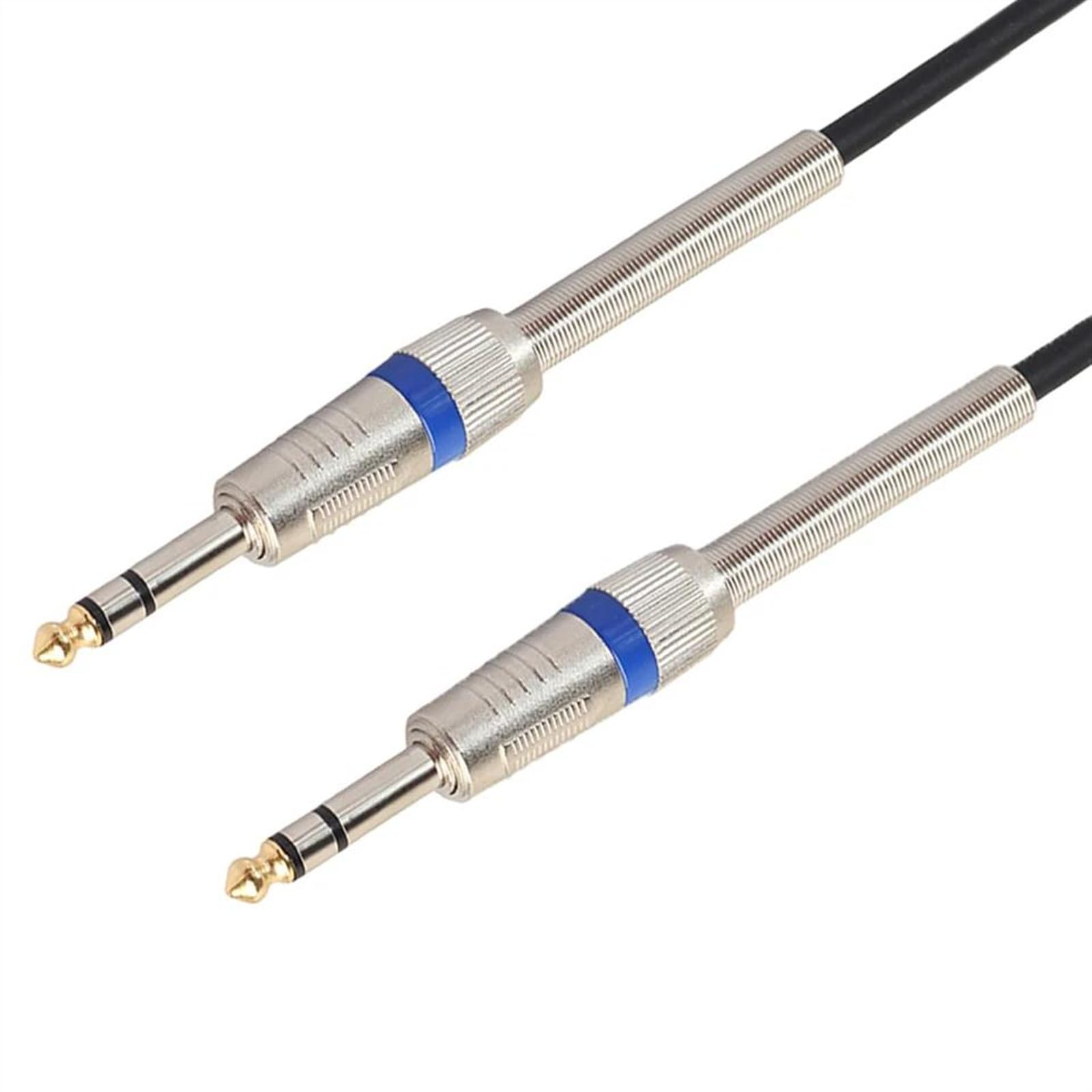 Cavo audio per chitarra Cavo audio da 6,35 mm maschio a for amplificatore mixer for chitarra con bobina a molla nero blu 1,8-10 m(10m)