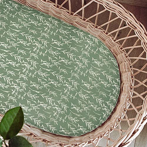 Image of Bassinet Sheet, Jersey Cotton for Baby Boy/Girl, Fitted Sheets Flexible for Most Bassinet Mattress