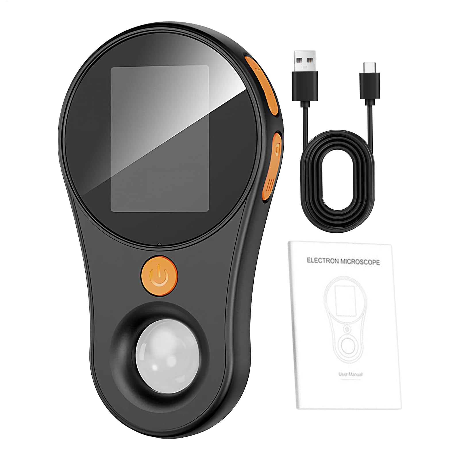 Microscopio digitale portatile: lente d'ingrandimento 500x, schermo a colori IPS da 2,0 pollici, messa a fuoco della fotocamera HD da 200 W , luce LED incorporata, lente d'ingrandimento digitale