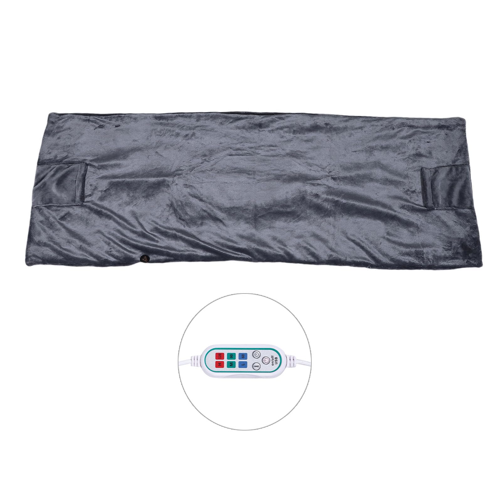 VGEBY Coperta Riscaldata, Coperta Riscaldante Elettrica Morbida Indossabile USB per Ufficio, Casa, Campeggio, 160 X 60 Cm con Tre Impostazioni di Temperatura