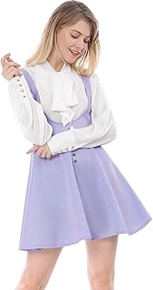 lilac overall dress