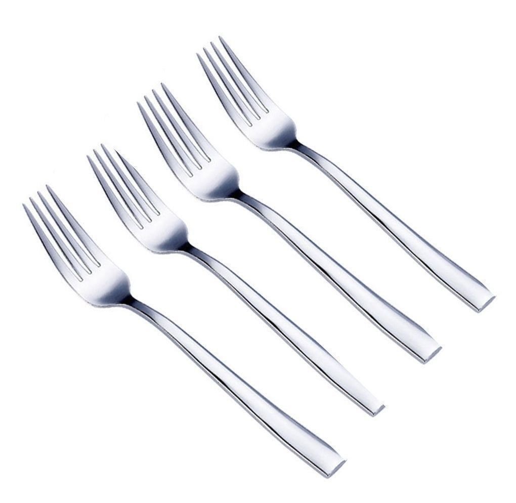 DPNY 4 x Stainless Steel Cutlery Dining Table Forks Dinner Forks Heavy Duty