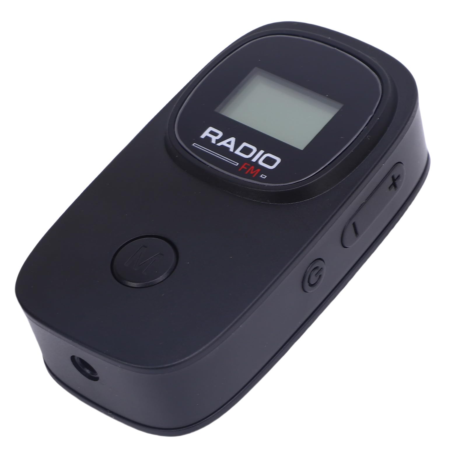 Luqeeg Portable FM Radio, Clamp/Holder, HD Backlit Display, Auto Search Station, Battery Operated, Stereo, Ideal for Outdoor, Travel, Emergency