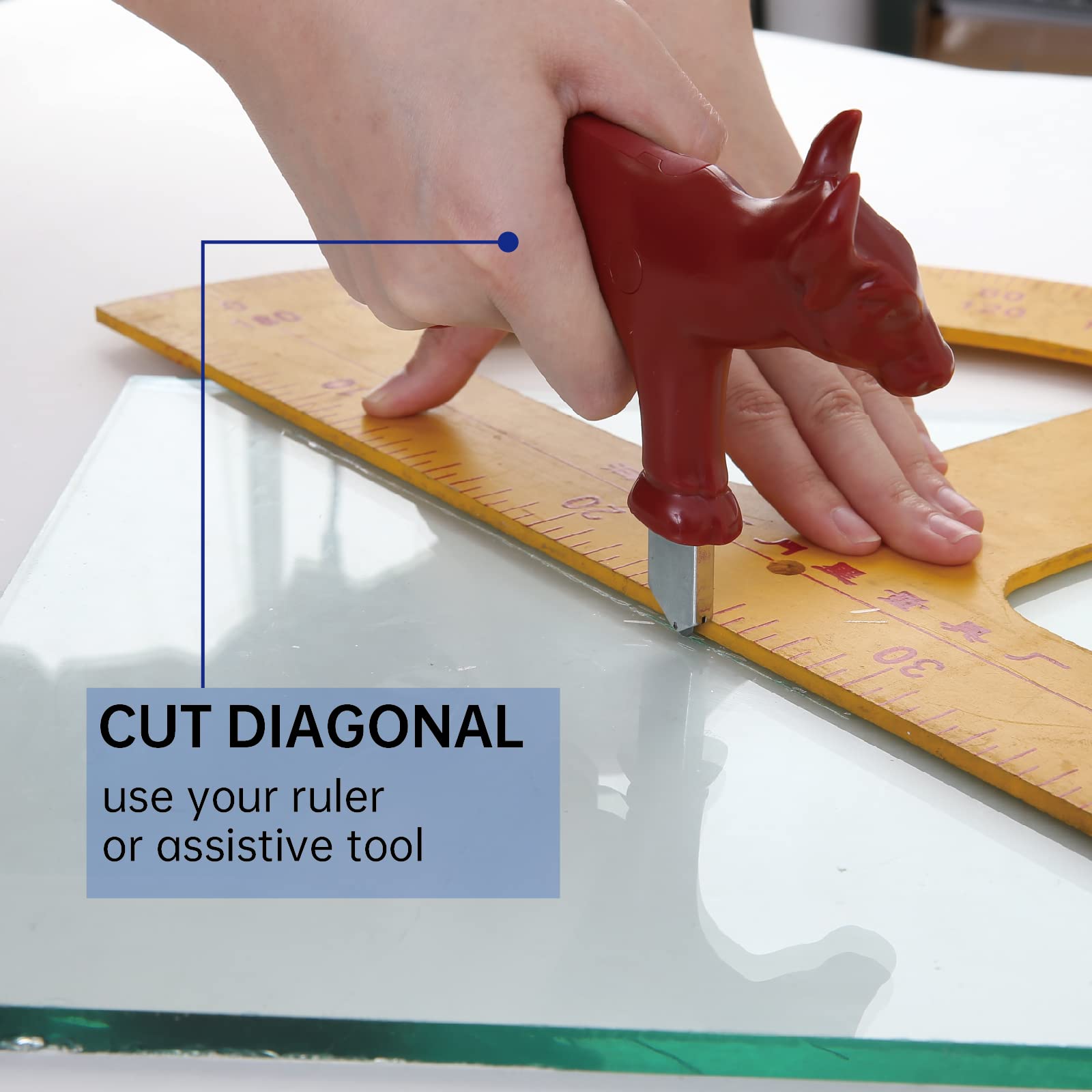 youkzuan Tile Pliers Glass Pliers Heavy Duty Breaking Pliers,Glass Tile Cutter Hand Tools Set for DIY and Home Improvement with Glass Cutter,Glass Nipper,2Pcs Cutting Heads