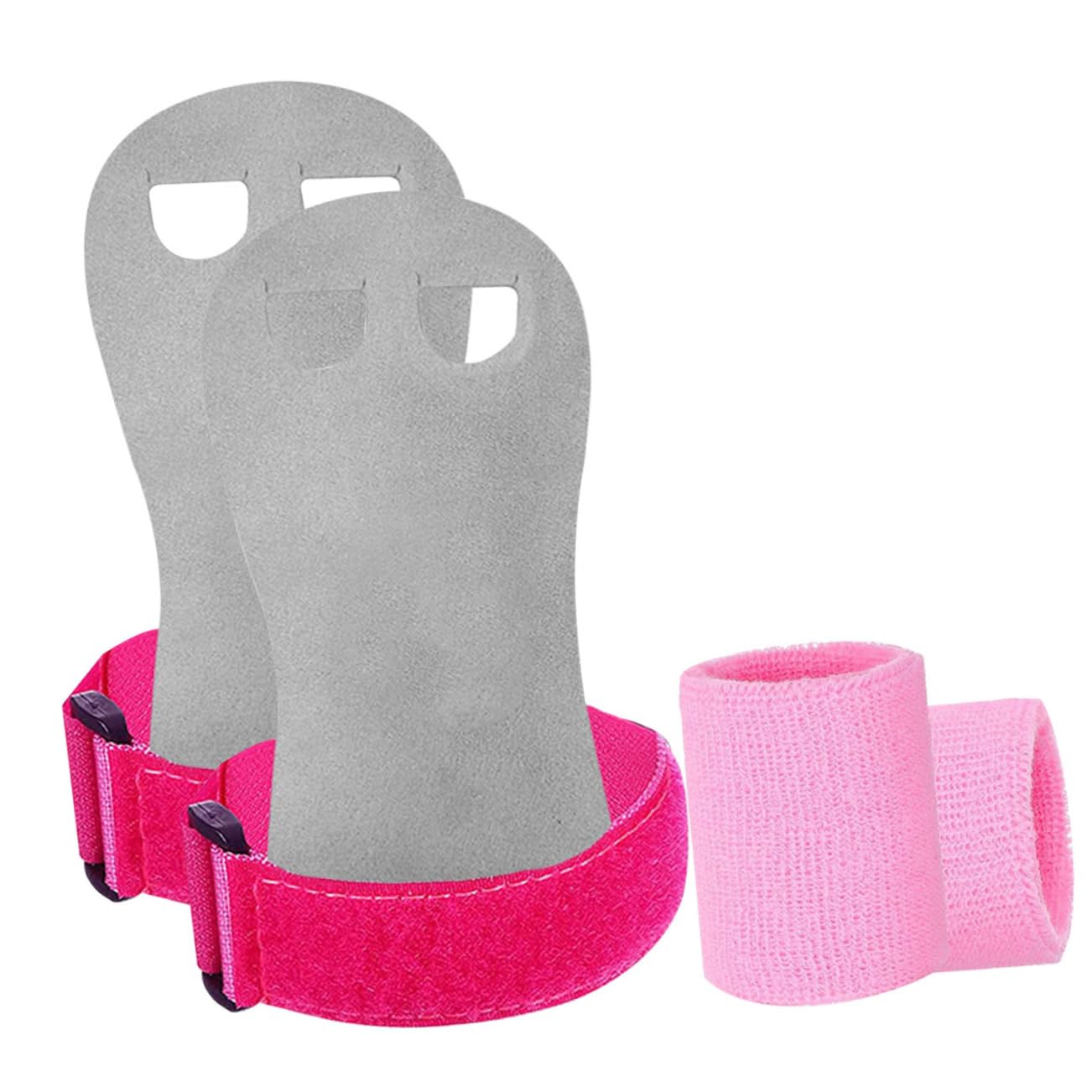 VANZACK Weightlifting Wristbands Gymnastics Grip Set Bar Grips Palm Protector Wrist Support for Boys and Girls Cycling Mountaineering