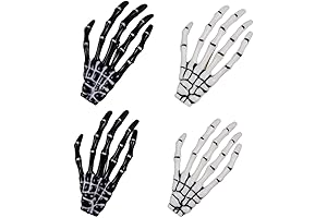 Halloween Skeleton Hands Hair Clips - Eyecatching Skeleton Accessories for Spooky Hair Styling