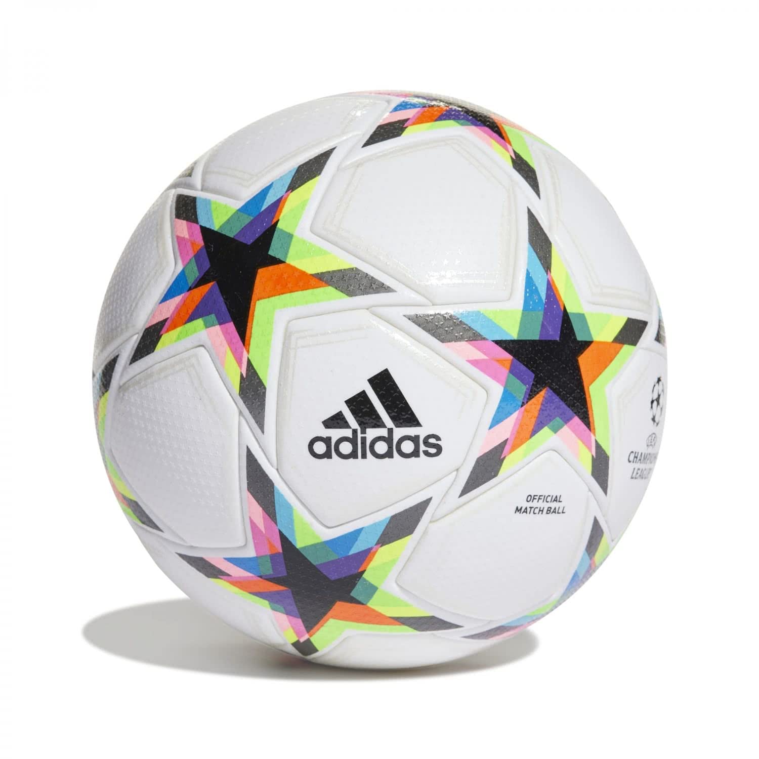adidas Champions League UCL Pro 2022-2023, Balón, White-Silver Metallic-Bright Cyan