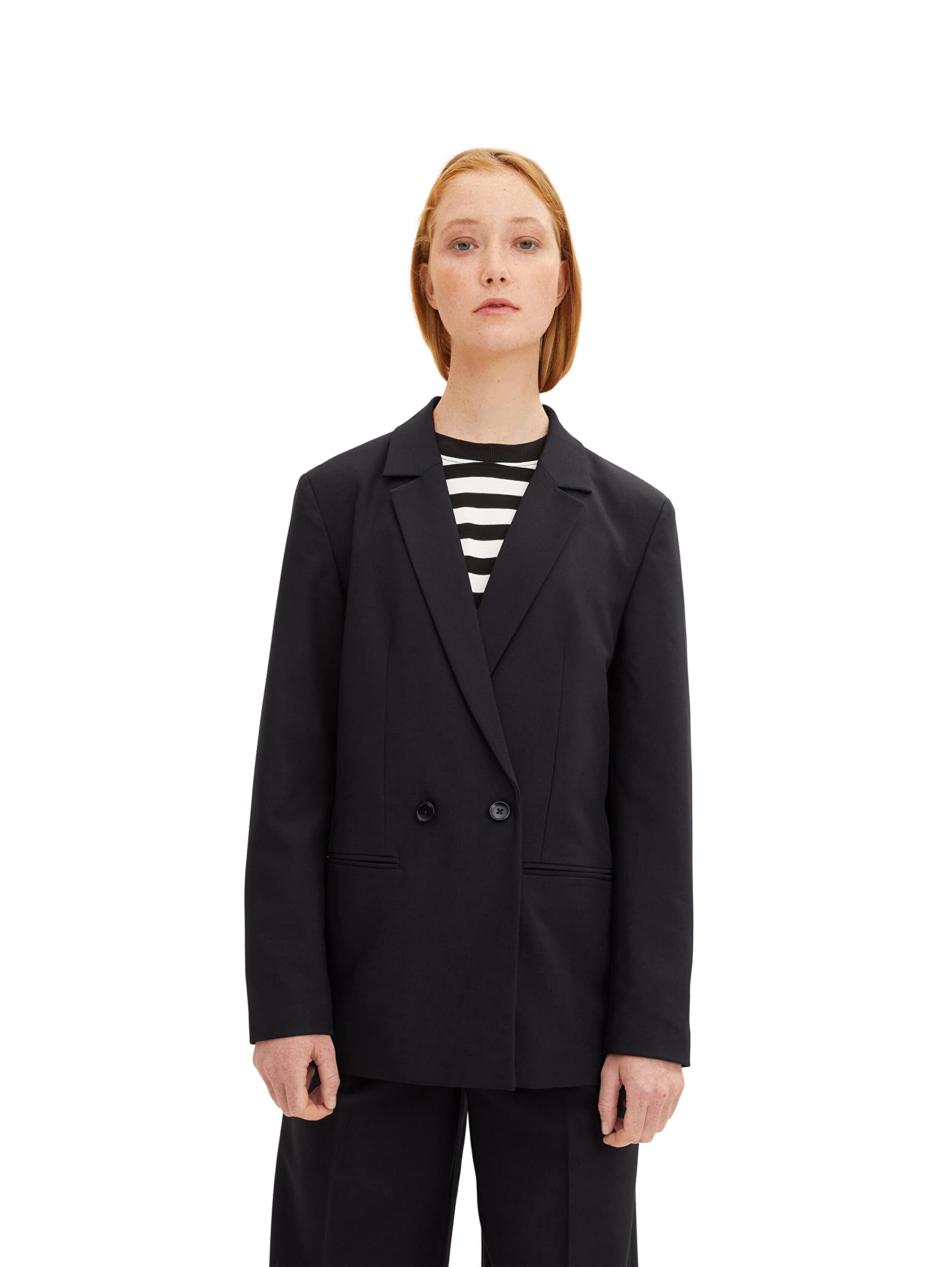 TOM TAILOR Denim Damen 1034108 Boyfriend Blazer (1er Pack)