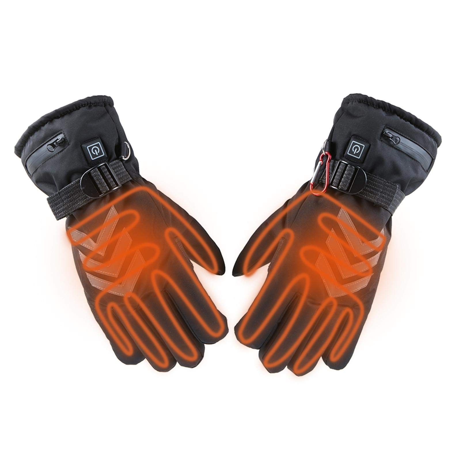invierno con calefacción, guantes calentadores manos para mujer, invierno para hombres y mujeres, guantes térmicos impermeables para clima frío, guantes térmicos para senderismo y conducción