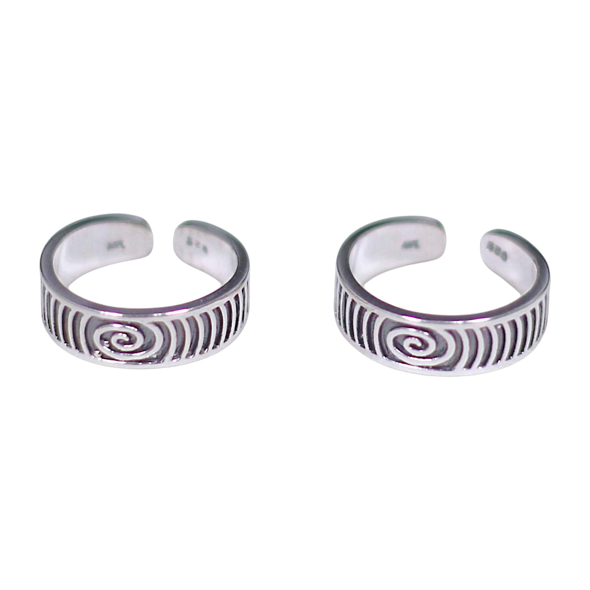 taraash 925 Sterling Silver Adjustable & Elegant Band Toe Ring for Women-picture-23