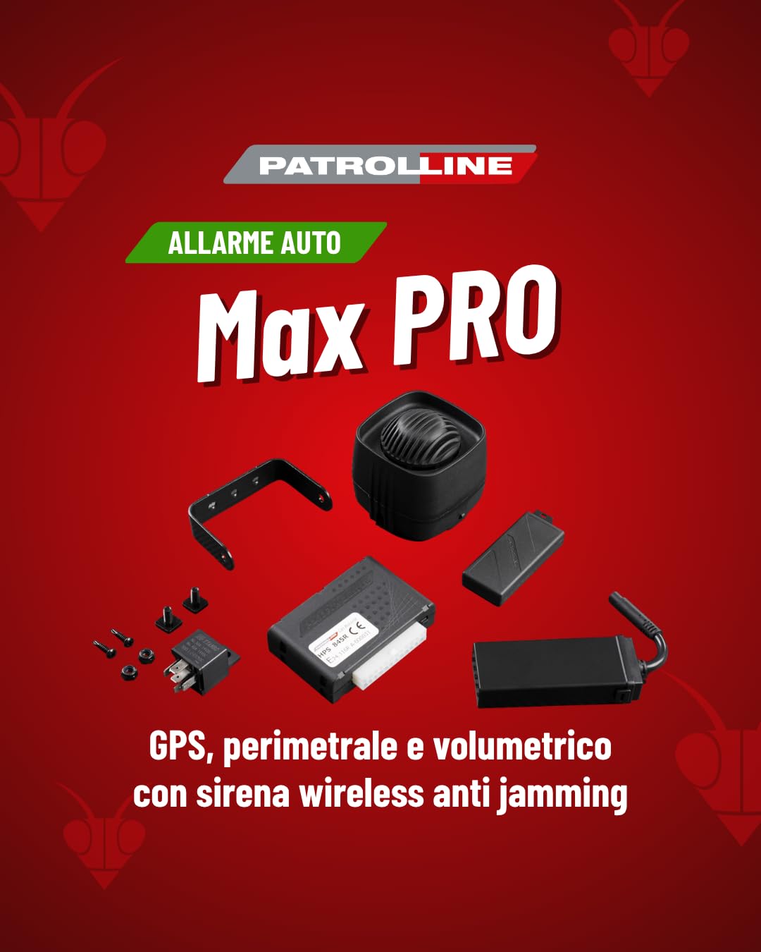 MAX PRO | Antifurto per AUTO | Allarme sonoro e localizzatore GPS per auto con SIM inclusa (24 mesi gratis)