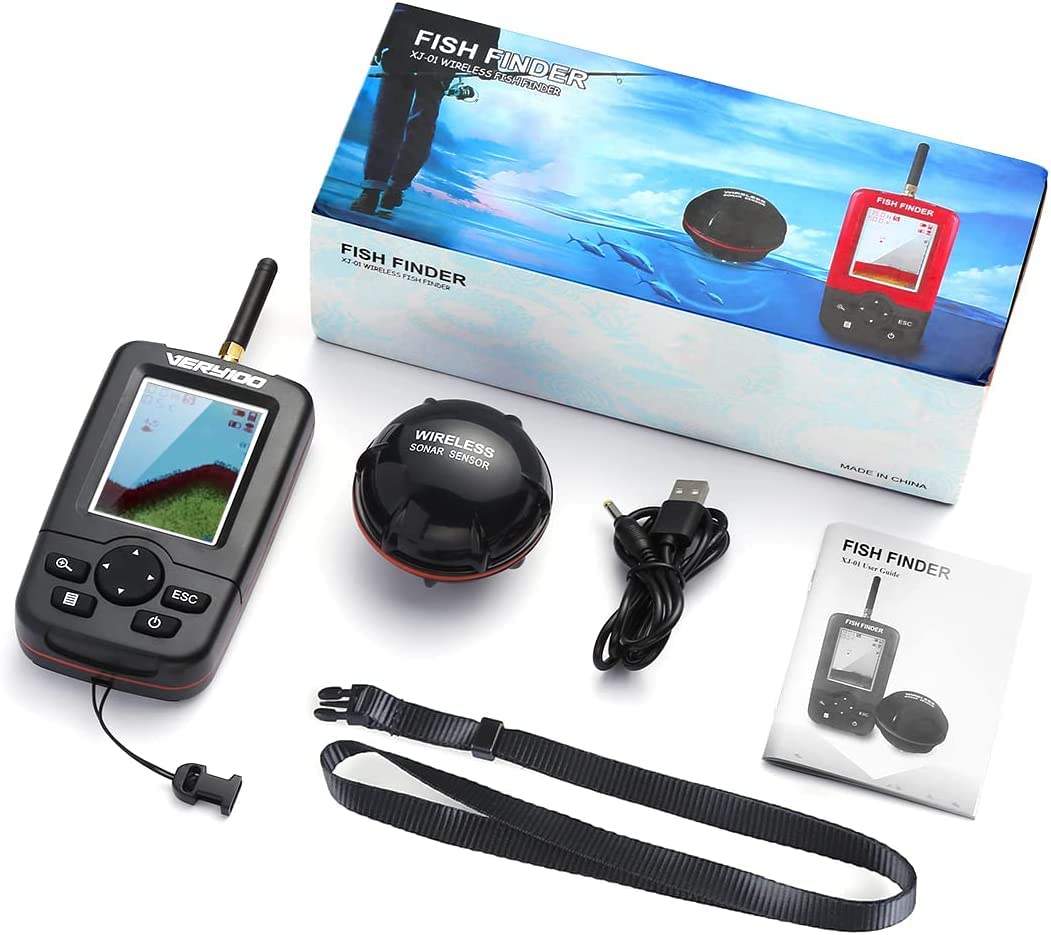 Fischköderboot RC Boot Köderboot 500m Fernbedienung Futterboot 1,5kg Laden Doppelmotor Fischfinder mit Sonarsensor Karpfenangeln Angler Geschenke für Männer (Schwarzes Boot mit Fischfinder)