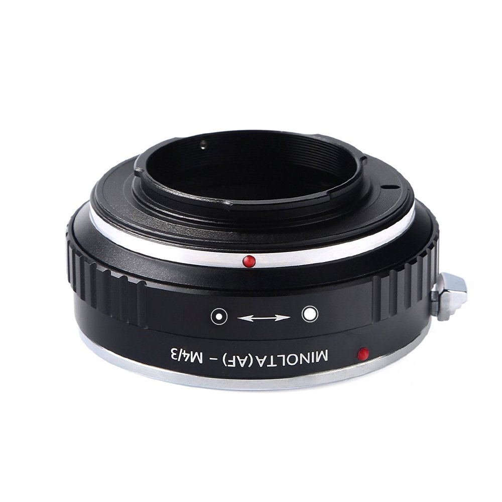 K&F Concept® Minolta(AF) - M4/3 Objektiv Mount Adapter Ring für Micro Four Thirds Kamera, Metallkonstruktion, Festes Design