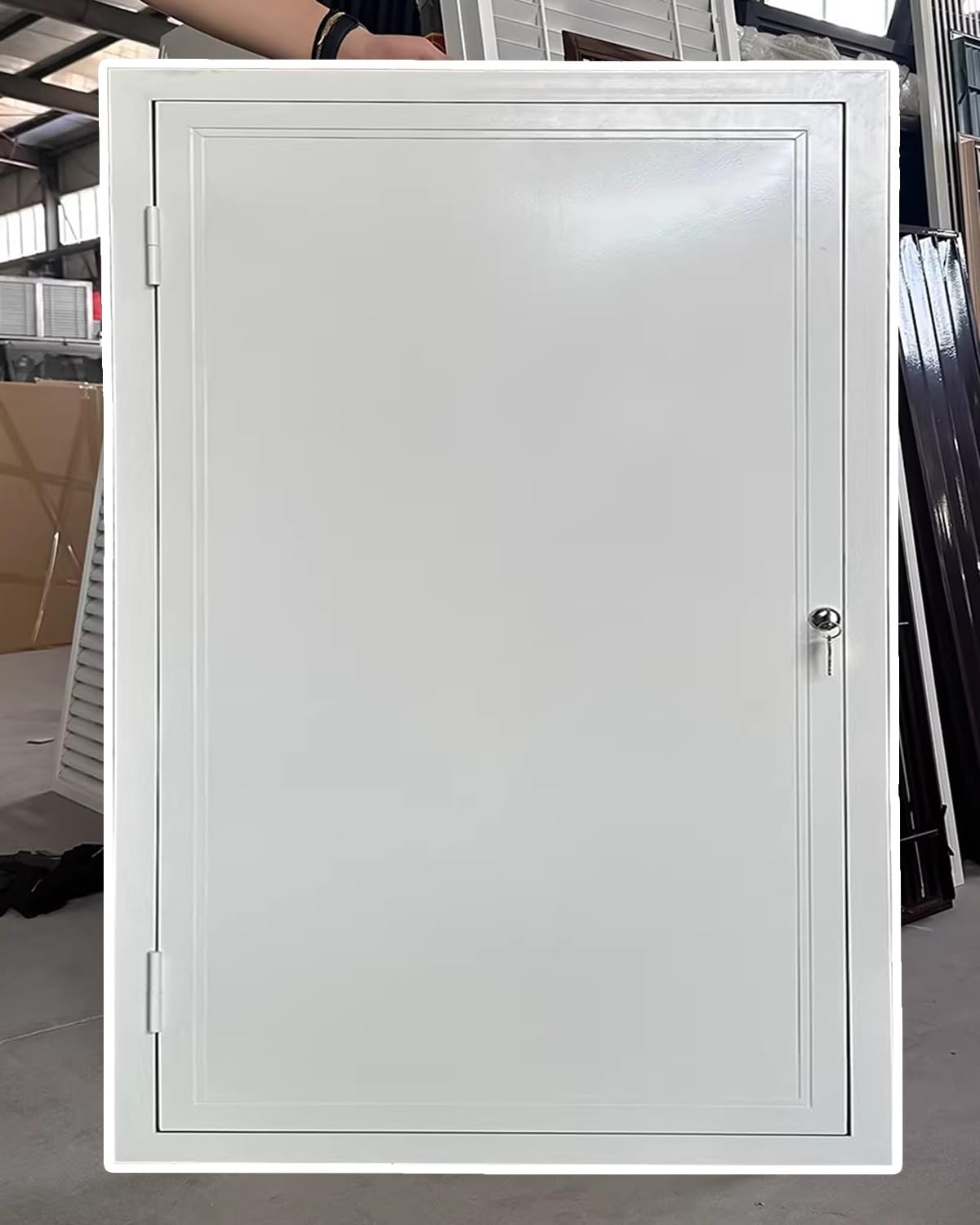 Panel de acceso aislado de aluminio resistente de 40 x 75 cm, ideal para fontanería, acceso al techo y a la pared, fácil instalación para proyectos de renovación y mantenimiento de paneles de yeso