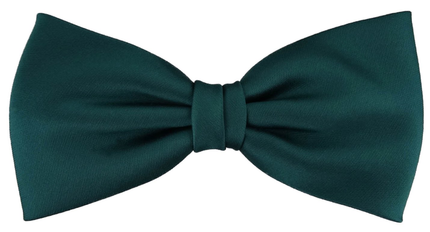 TigerTie vorgebundene Satin Fliege - Farbe Uni einfarbig + Geschenkbox