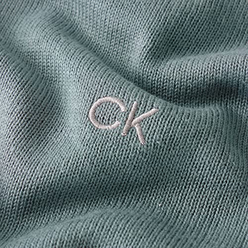 Calvin Klein Mens 2026 Crew Neck Cotton Breathable Golf Sweater - Image 3