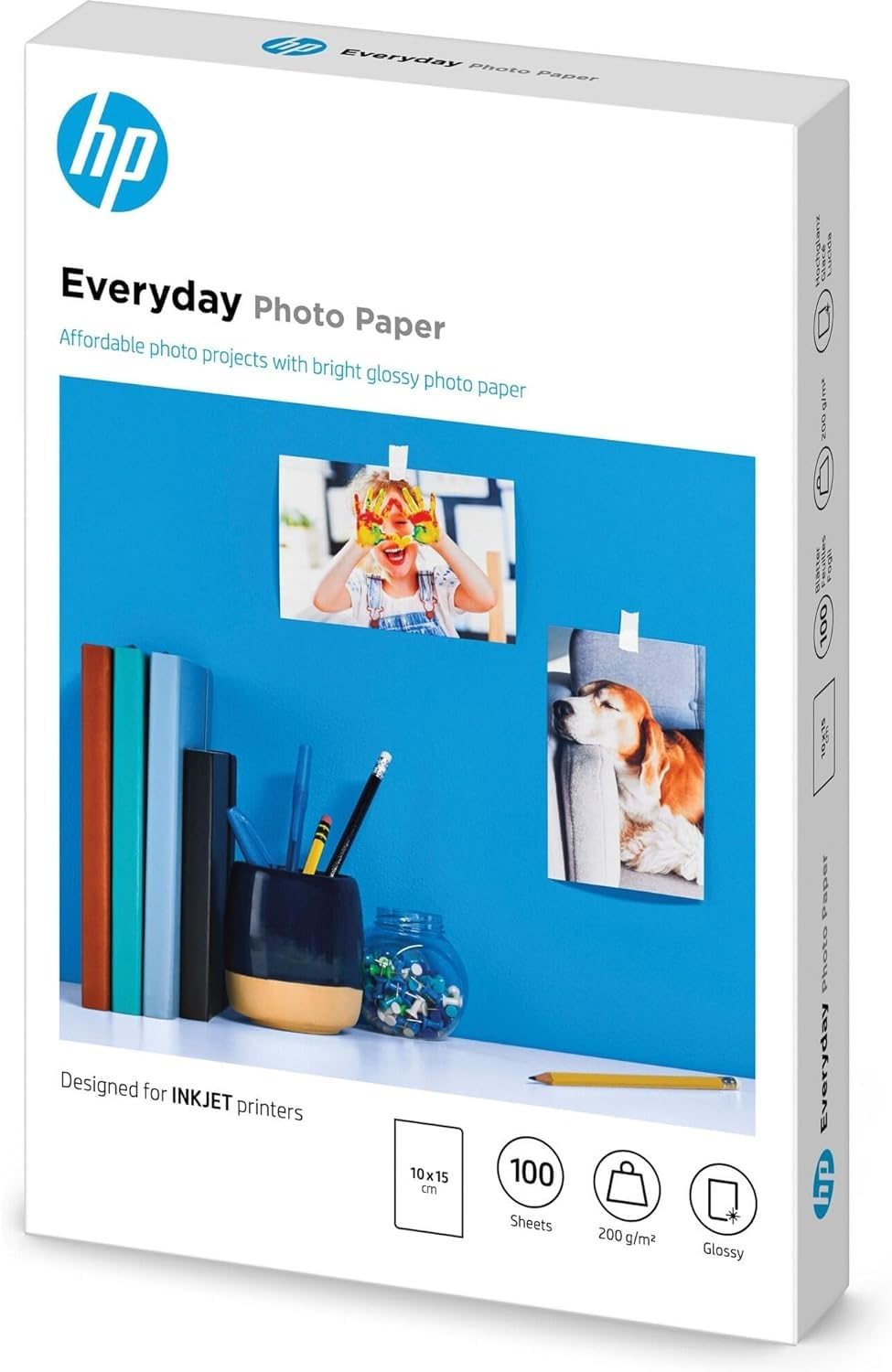 HP Everyday CR757A Papier fotograficzny błyszczący 200 g/m² 10x15 cm 100 arkuszy