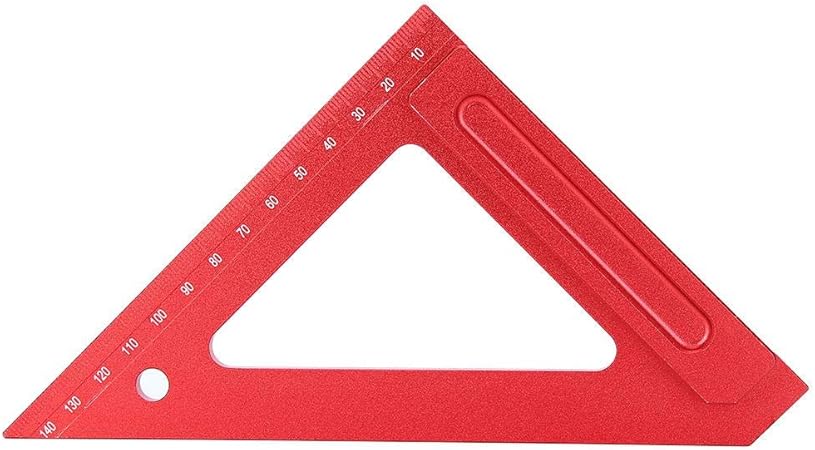 マート 木工角度定規 三角定規アルミニウム合金45度 事務用品の工業用品用三角定規 Www Mildelfina Lt
