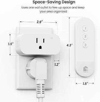 TREATLIFE Wireless Remote Control Outlet + Smart Dimmer Plug Bundles