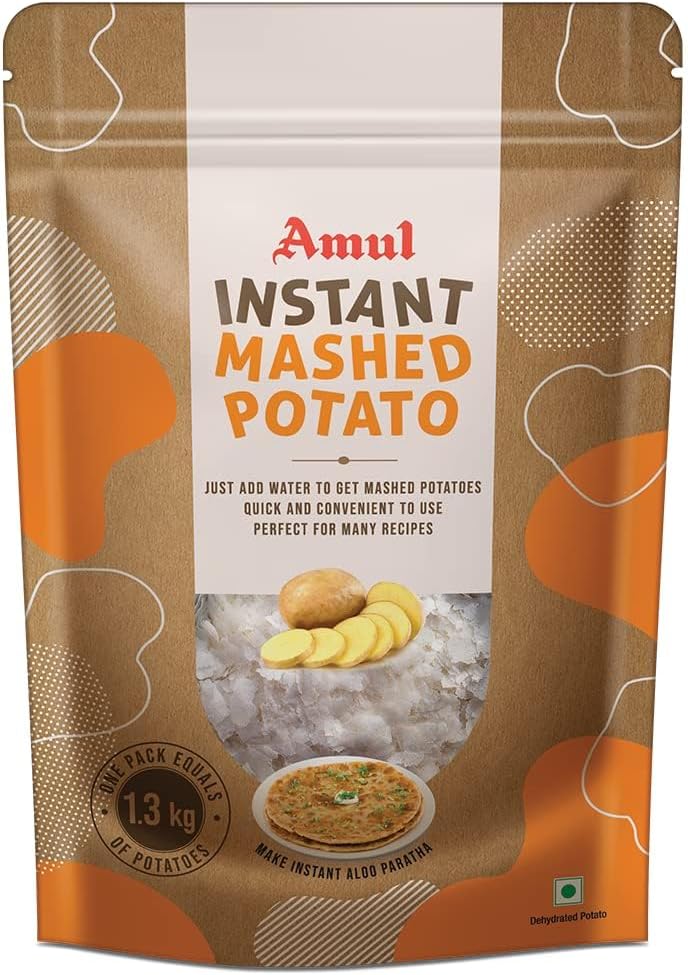 Amuul Instant Mashed Potato, 200g with Long Handle Dessert Spoon Combo