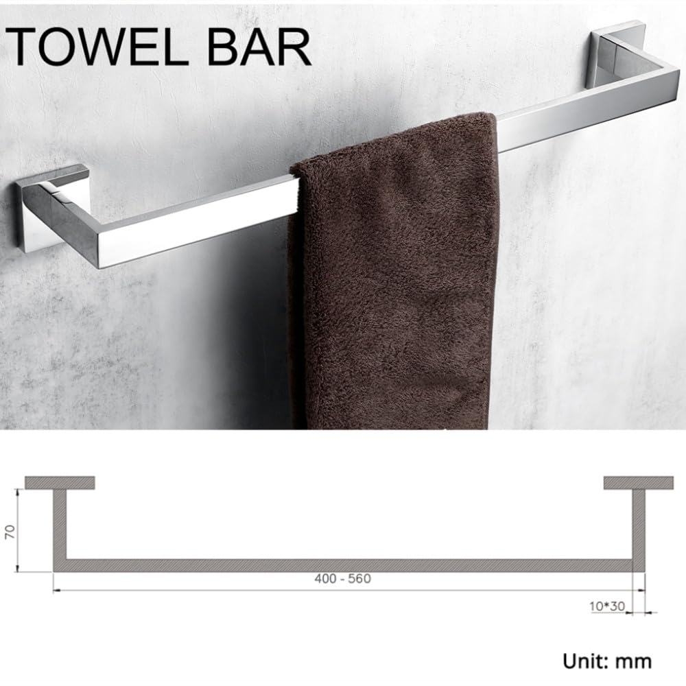 Ensemble D'accessoires De Salle De Bain En Acier Inoxydable 304