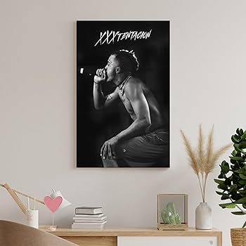 XXXTENTACION  　アート 額縁 絵画 原画 作品 額付き】A4アートポスター XXXTentacion テンタシオン rap