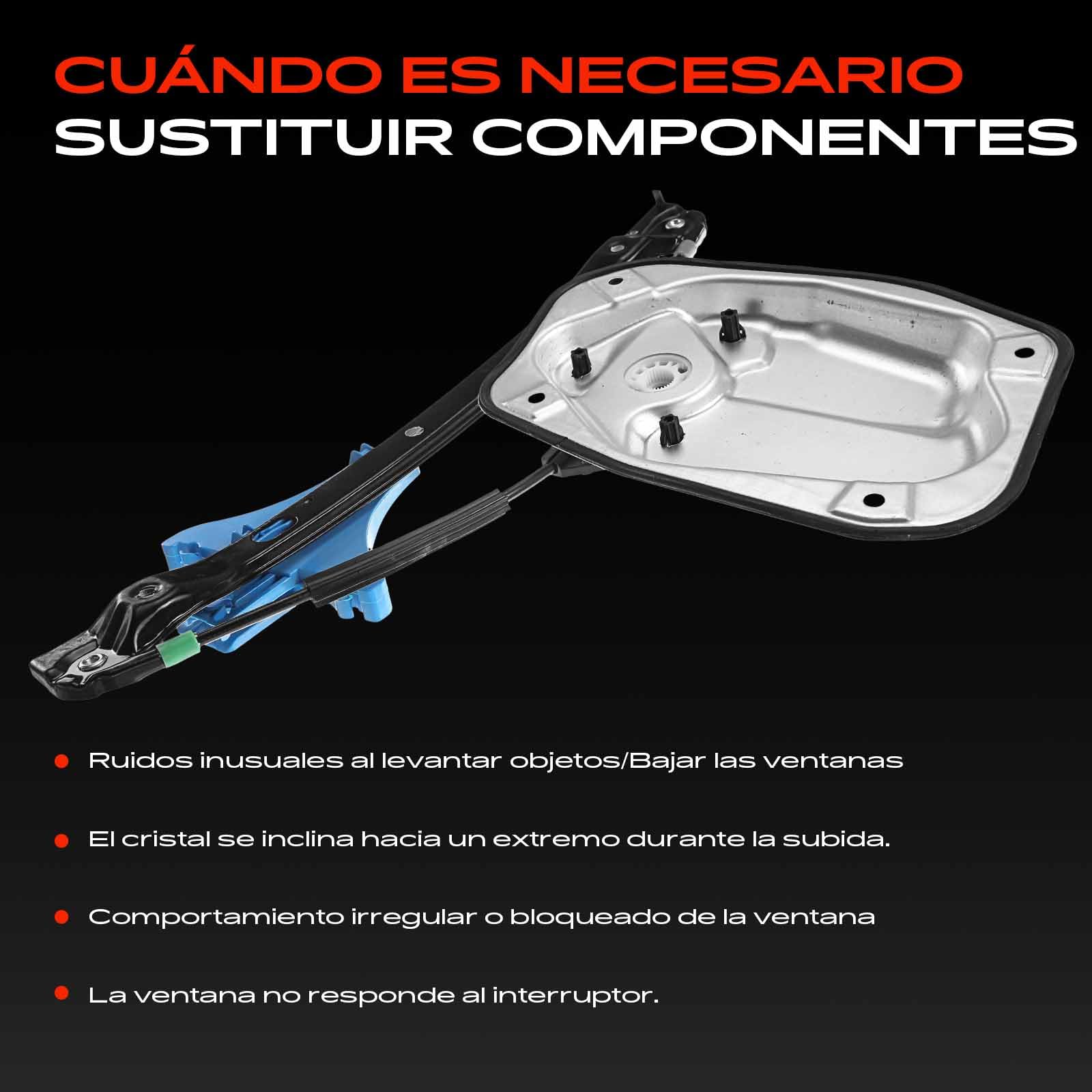Frankberg Elevalunas Eléctrico Trasero derecho Compatible con Golf V 1K1 Compacto 2003-2008 J.e.t.t.a III 1K2 Berlina 2005-2010 Replace# 1K5839462