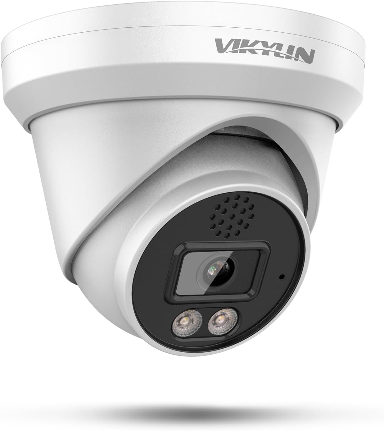 VIKYLIN 4K 8MP PoE IP Camera Outdoor, 4K Security Turret Camera with Human Vehicle Detection, 2.8mm Lens, Starlight 98ft EXIR2.0 Night Vision,2-Way Talk, MicroSD 256GB, IP67, Blue Iris, NDAA Compliant