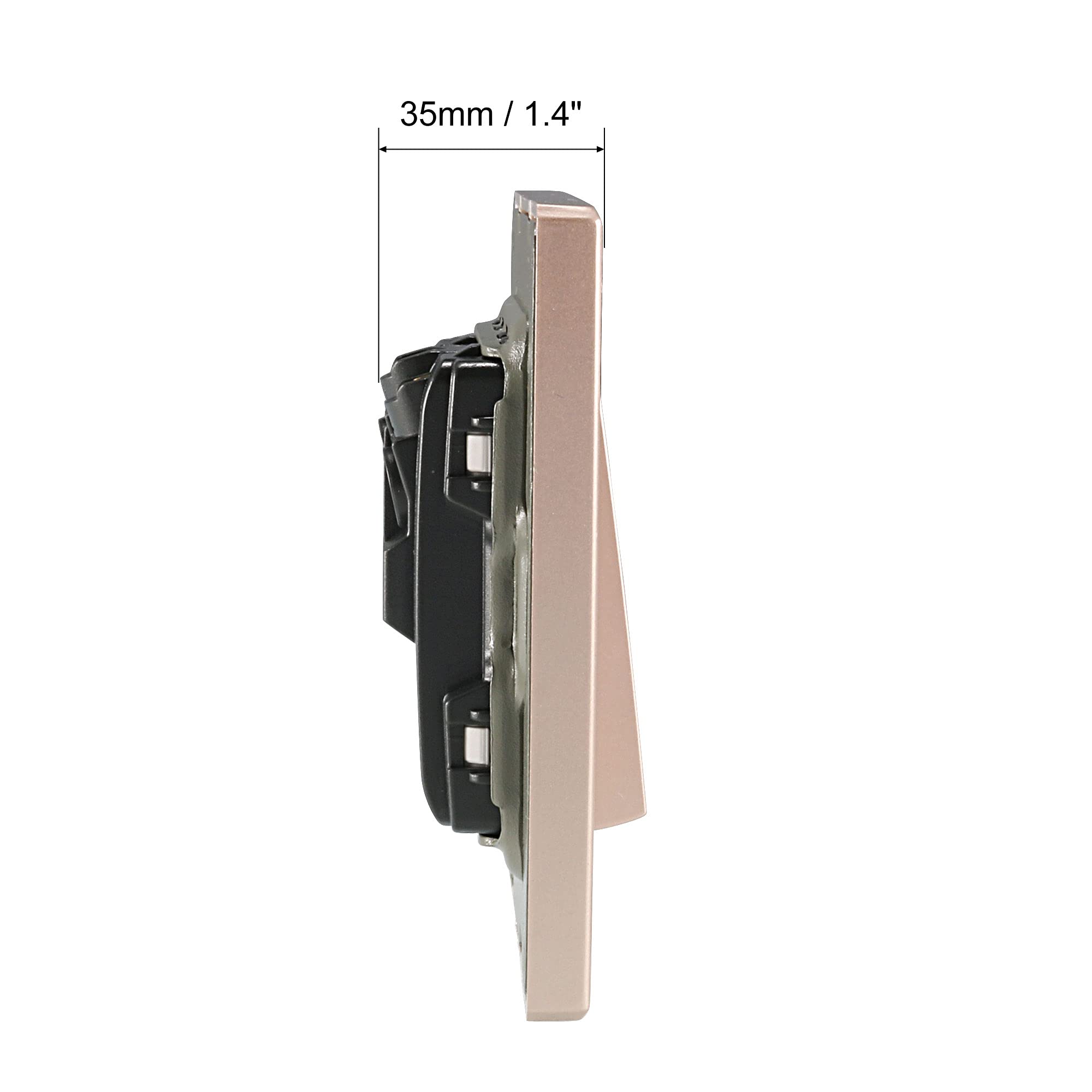 QUARKZMAN Türklingel Druckknopf - Edelstahl Schalter 86x86mm