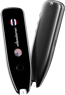 POCHY Translator Pen Dictionary Text to Speech Language Translator Device Real time Scanning Reading Translation Portable Voice Translator OCR Reading Pen for Dyslexia Support WiFi/Hotspot Connection