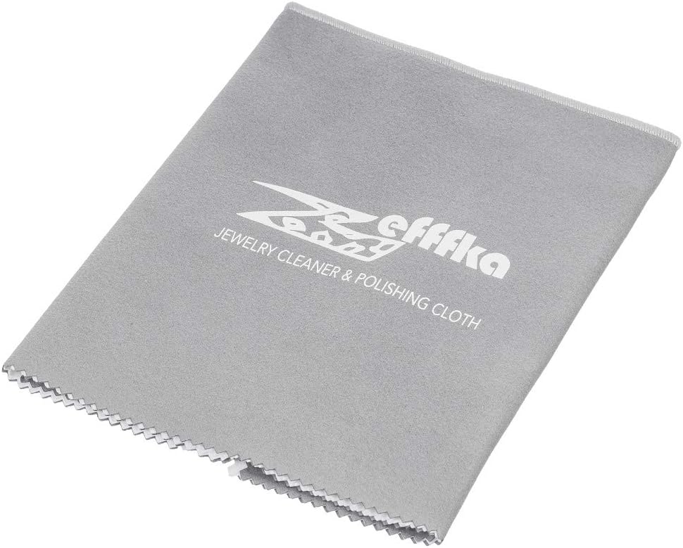 ZEFFFKA Gold and Silver Polishing Cleaning Cloth for Jewelry Coins Watches and Other Fine Valuables Cleaner for Precious Metals Tarnish Remover Extra Large Size Soft Microfiber : Clothing, Shoes & Jewelry